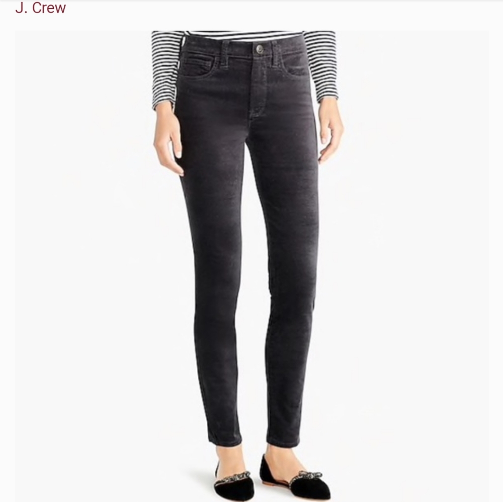 J. Crew Mercantile Velvet Midrise Skinny Jeans